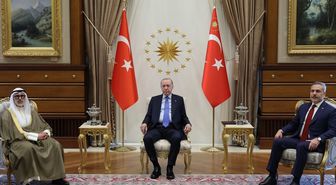 Cumhurbaşkanı Erdoğan, Kuveyt Dışişleri Bakanı Al-Sabah'ı kabul etti