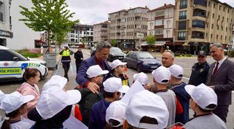 Çaycuma'da öğrencilere trafik bilinci aşılandı