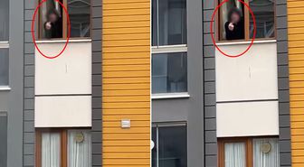 Karşı apartmandaki kadına cinsel içerikli el hareketi yaptı