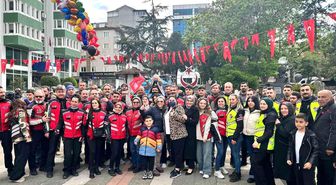 Lösemiyi yenen Alparslan için gökyüzüne balon bıraktılar