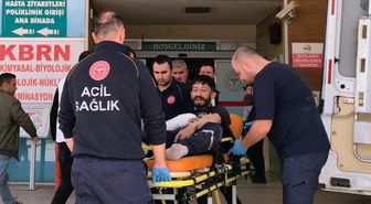 İnegöl'de demir sac keserken yaralandı