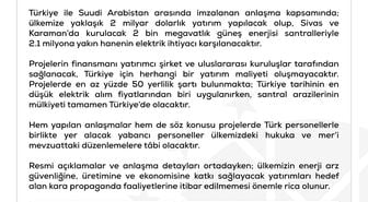 DMM: 'Suudi Arabistan ile yapılan enerji santral anlaşması Türkiye lehine'