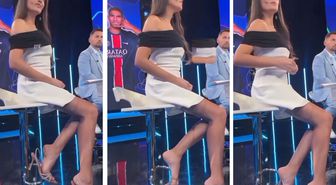 Giydiği kıyafetler nedeniyle şikayet edildiği iddia edilen Eva Murati, çıtayı yükseltti