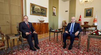 TBMM Başkanı Kurtulmuş, Ankara Valisi Canbolat'ı kabul etti