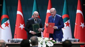 Cumhurbaşkanı Erdoğan, Cezayir Cumhurbaşkanı Tebbun'u resmi törenle karşıladı (2)
