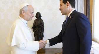 Gerilim sonrası ilk temas! Rubio ile Papa Vatikan'da bir araya geldi