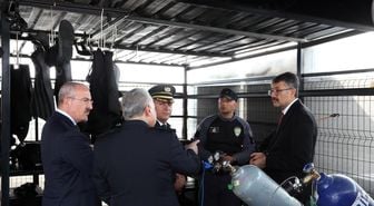 İçişleri Bakan Yardımcısı Çelik, Deniz Polisi Eğitim Merkezi'nde incelemelerde bulundu