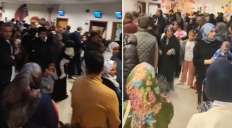 Şanlıurfa'da bir hastanenin çocuk polikliniğindeki yoğunluk dikkat çekti
