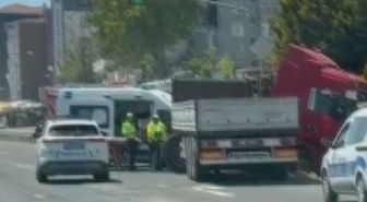 Silivri'de TIR bariyere çarptı: 1 ölü
