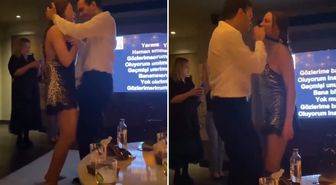 Serenay Sarıkaya ve Mert Demir aşk dolu danslarıyla romantizmin dibine vurdu