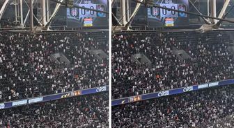 Beşiktaşlı taraftarlardan derbide olay protesto