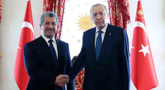 Cumhurbaşkanı Erdoğan, IKBY Başbakanı Barzani'yi kabul etti