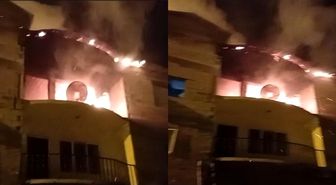 Hakkari'de korkutan ev yangını