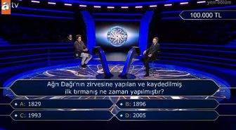 Ağrı Dağı'nın zirvesine yapılan ve kaydedilmiş ilk tırmanış ne zaman yapılmıştır?
