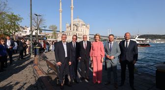 Belçika Kraliçesi Mathilde Ortaköy Meydanı'nda