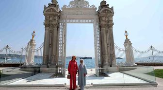 Emine Erdoğan, Belçika Kraliçesi Mathilde ile bir araya geldi