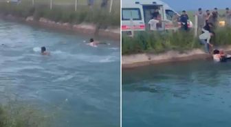 Şanlıurfa'da otomobil sulama kanalına devrildi: 2 kadını vatandaşlar kurtardı