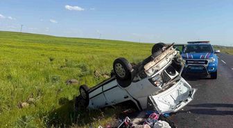 Şanlıurfa'da otomobil takla attı: 5 yaralı