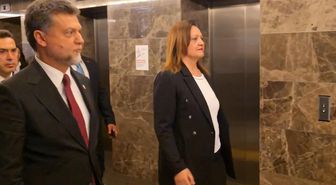 Burcu Köksal, AK Parti Genel Merkez binasında