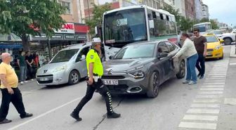 Çerkezköy'de maddi hasarlı kaza sonrası gerginlik