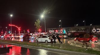 Kayseri'de sağanak etkili oldu