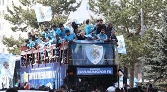 Süper Lig'e yükselen Erzurumspor FK, 1. Lig tarihinin puan rekorunu kırdı
