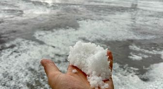 Ardahan'da dolu etkili oldu