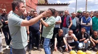 Kütahya'da maden işçileri ile firma yetkilileri arasında gerginlik