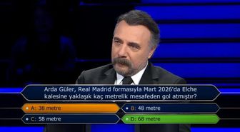 Arda Güler kaç metreden gol attı? Arda Güler, Real Madrid formasıyla Mart 2026'da Elche kalesine yaklaşık kaç metrelik mesafeden gol atmıştır?