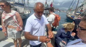 Global Sumud filosu Marmaris'ten Gazze'ye doğru yola çıktı