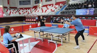 Kırklareli'nde masa tenisi turnuvası düzenlendi