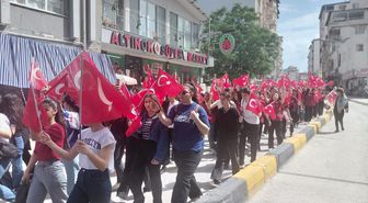 Samandağ'da 19 Mayıs Gençlik Yürüyüşü