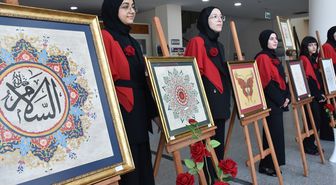Trabzon'da öğretmen ve öğrencilerin hazırladığı sergi açıldı
