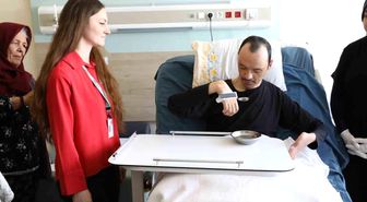 Kütahya'da iş kazası sonrası felç kalan hastaya kişiye özel çözüm