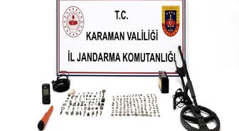 Karaman'da tarihi eser ele geçirildi: 12 tutuklama