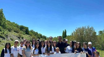 Beylikova'da gençlik doğa için yürüdü
