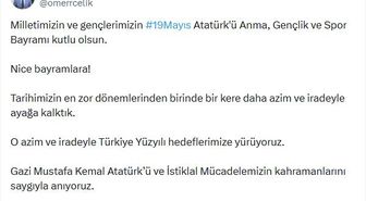 Ömer Çelik'ten 19 Mayıs mesajı: 'Türkiye Yüzyılı' hedeflerimize yürüyoruz
