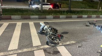 Bilecik'te otomobille motosikletin çarpıştığı kazada 1 kişi yaralandı