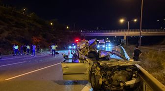 Hatay'da tıra çarpan otomobildeki 1 kişi öldü, 1 kişi yaralandı