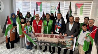 İHH Hakkari Şubesi'nden İsrail'in Sumud Filosu Saldırısına Tepki