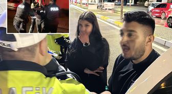 Polise önce yalvardı, sonra küfürler yağdırıp kaçtı