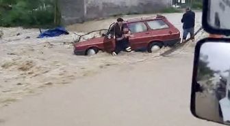 Bartın'da yağmur sonrası denizin rengi değişti