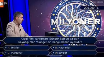 Çizgi film kahramanı Sünger Bob'un da esin kaynağı olan 'Süngerler' hangi âlemin üyesidir?