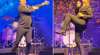 Dubai’de konser veren Rafet El Roman'ın dansı geceye damga vurdu