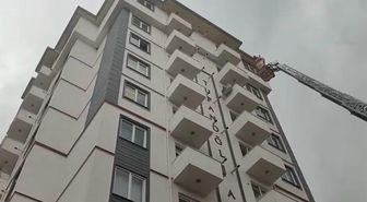 Kahramanmaraş’ta 10 katlı binada korkutan yangın