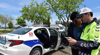 Giresun'da dron destekli trafik denetimi