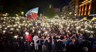 Trabzonspor taraftarları, Ziraat Türkiye Kupası finalini dev ekrandan takip etti