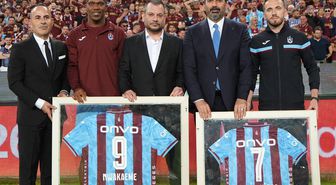 Trabzonspor'da Nwakaeme ve Edin Visca'ya veda edildi