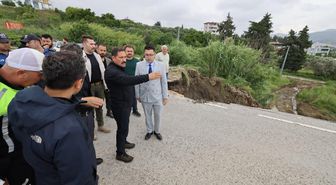 Vali Masatlı, Defne’de yağıştan etkilenen bölgelerde incelemelerde bulundu