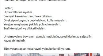 Bakan Çiftçi'den sürücülere uyarı: Kurallara uyalım